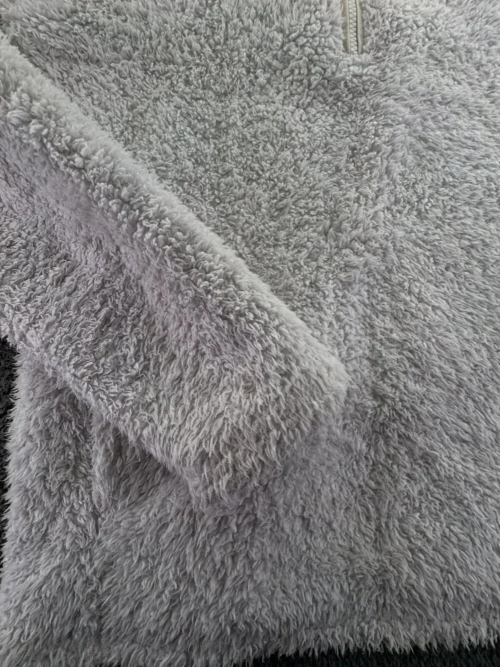 Patagonia Girls Jacket Fuzzy Fleece White 2XL 16-18 W/ Pocket Pullover Youth